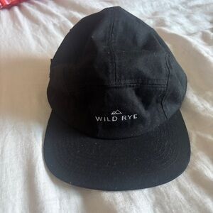 Wild Rye Black Edith Five Panel Hat